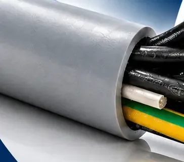 Multicore control cable with coloured cores